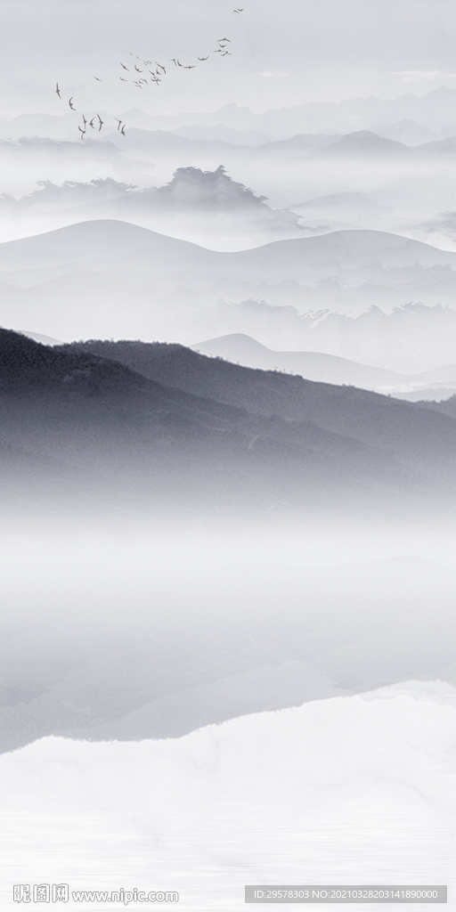 现代 简约山水新图 TIF分层