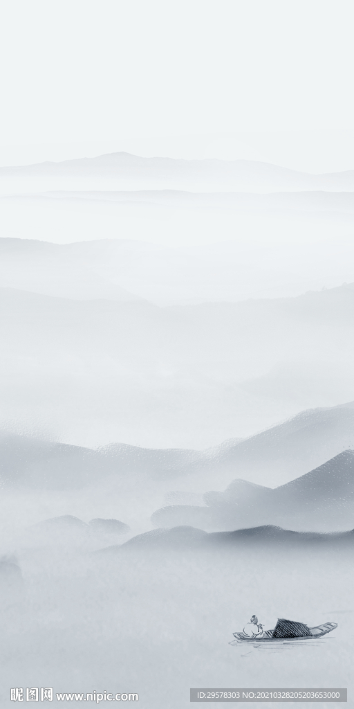 中式简约山水新图 TIF分层