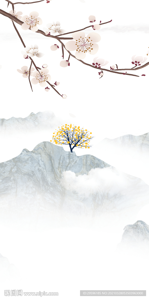 大气别墅玄关背景 tif分层