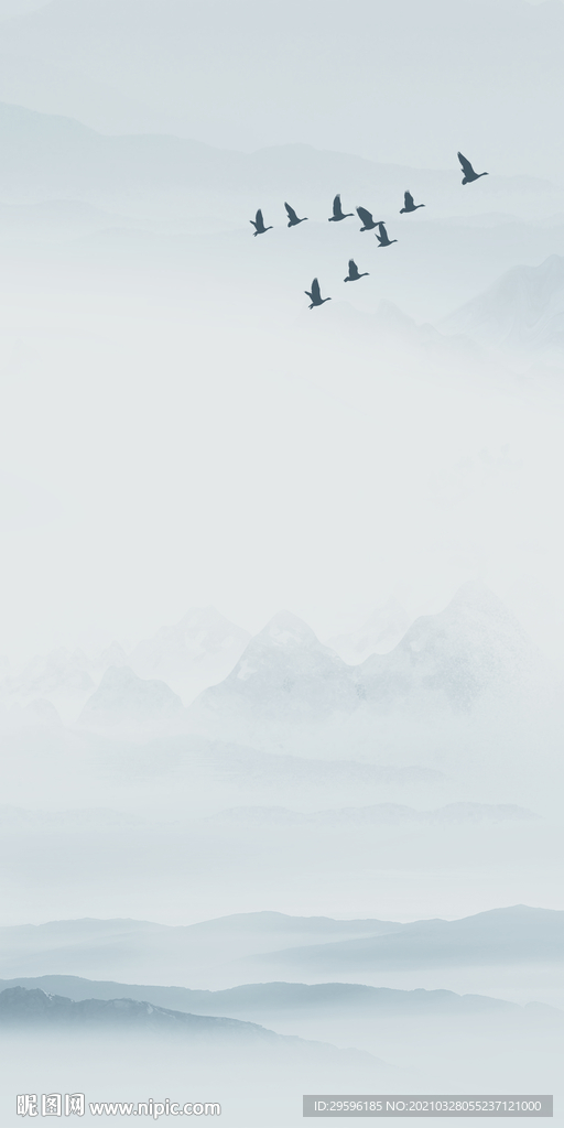 意境别墅玄关背景 tif分层