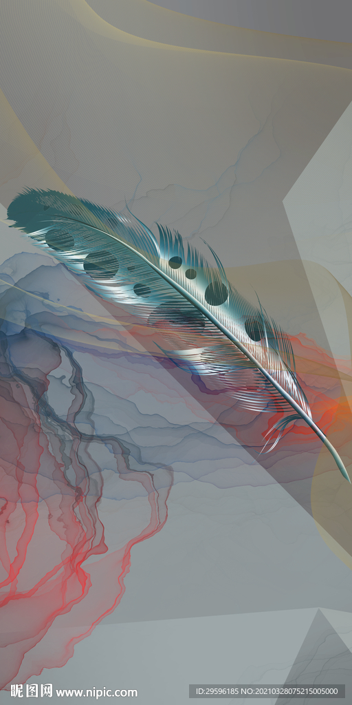 高清大气玄关背景 TIF分层