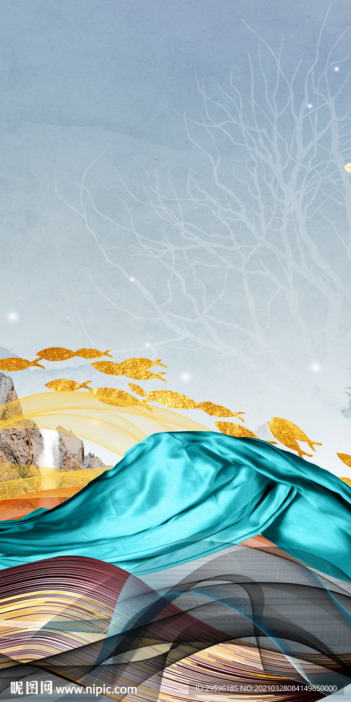 抽象 高清玄关背景 TIF分层