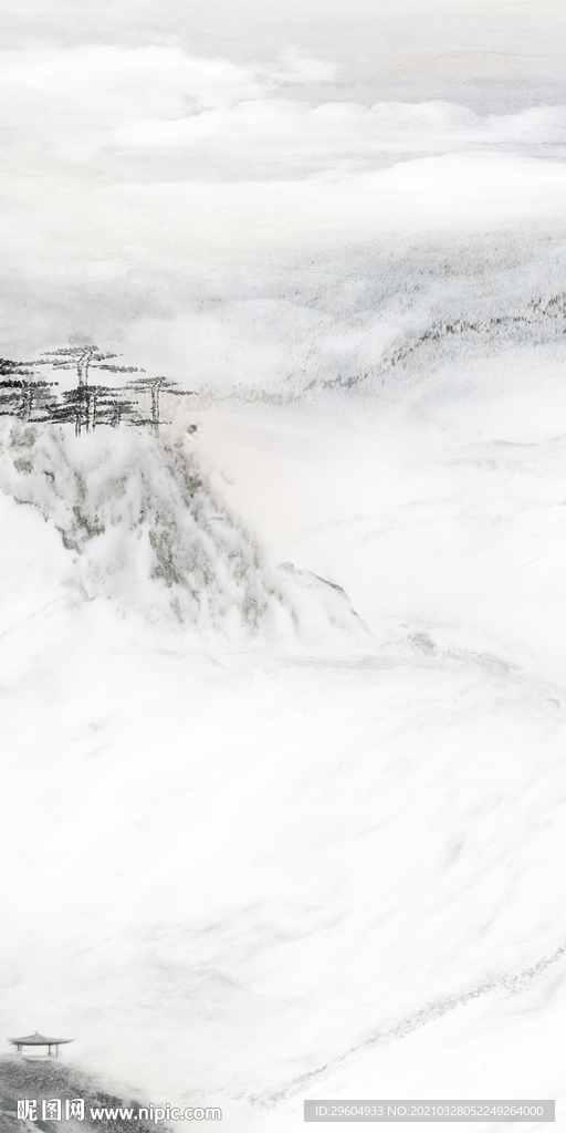 最新山水玄关 TIF分层