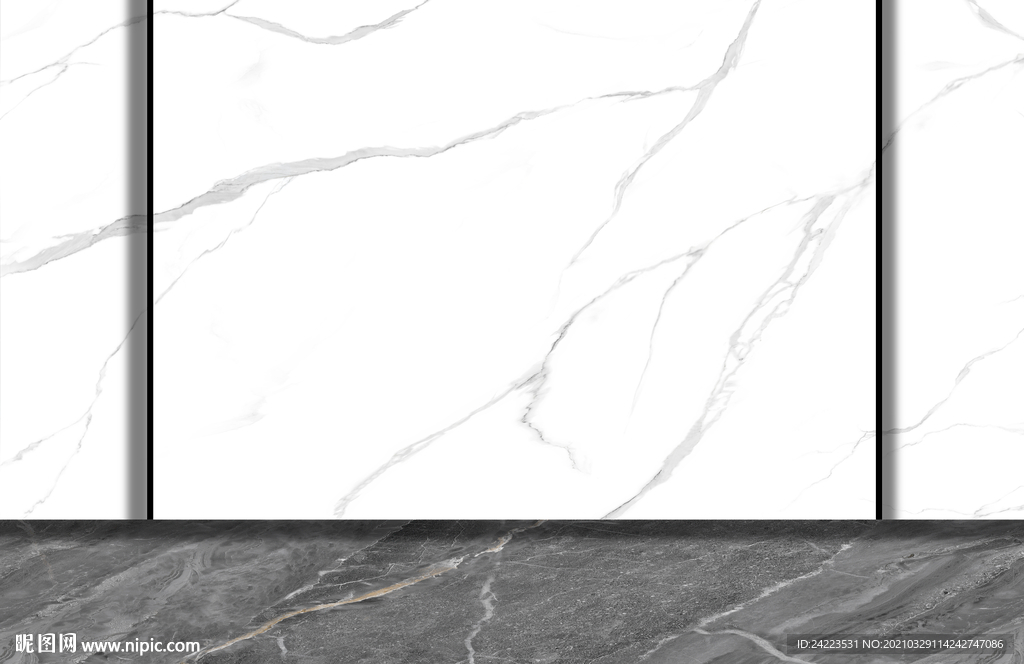 高清爵士白大理石纹轻奢悬空背景