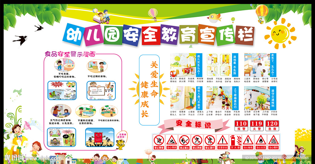 幼儿园安全教育宣传栏
