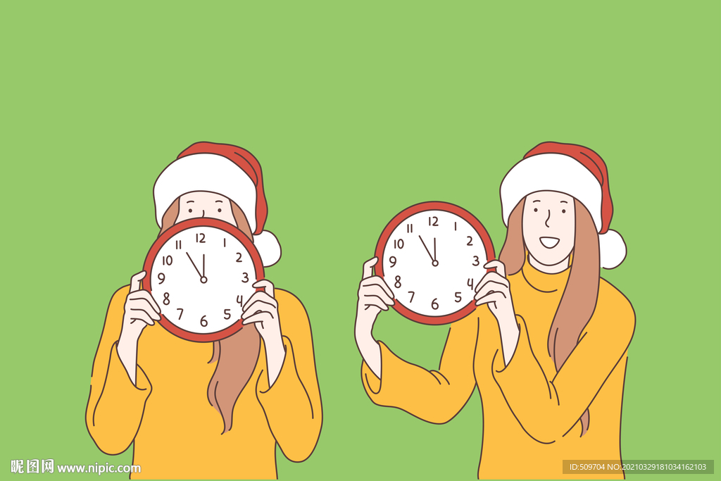 简约人物生活形象插画图片