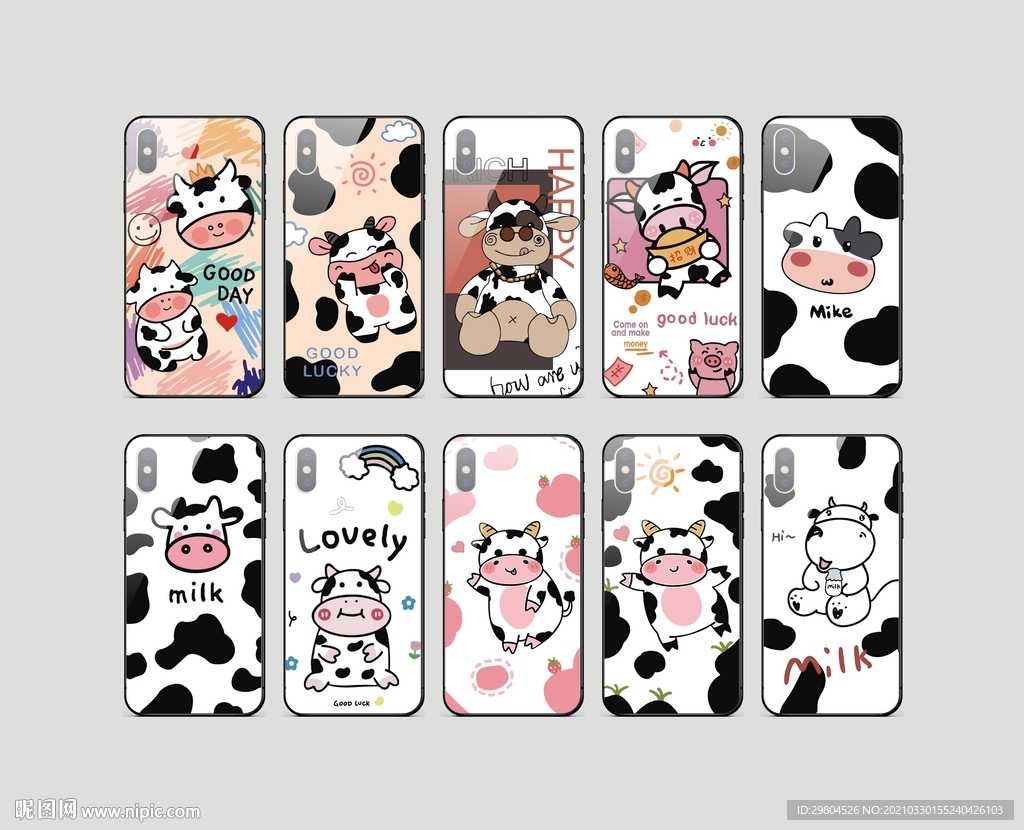 潮牌卡通牛图片