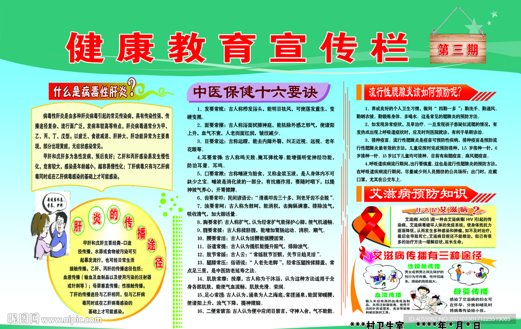 健康教育展板