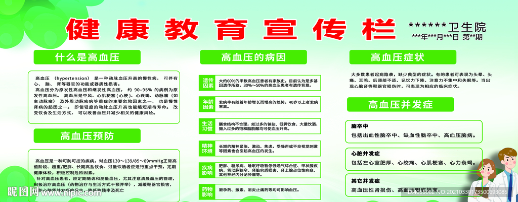 健康教育宣传栏