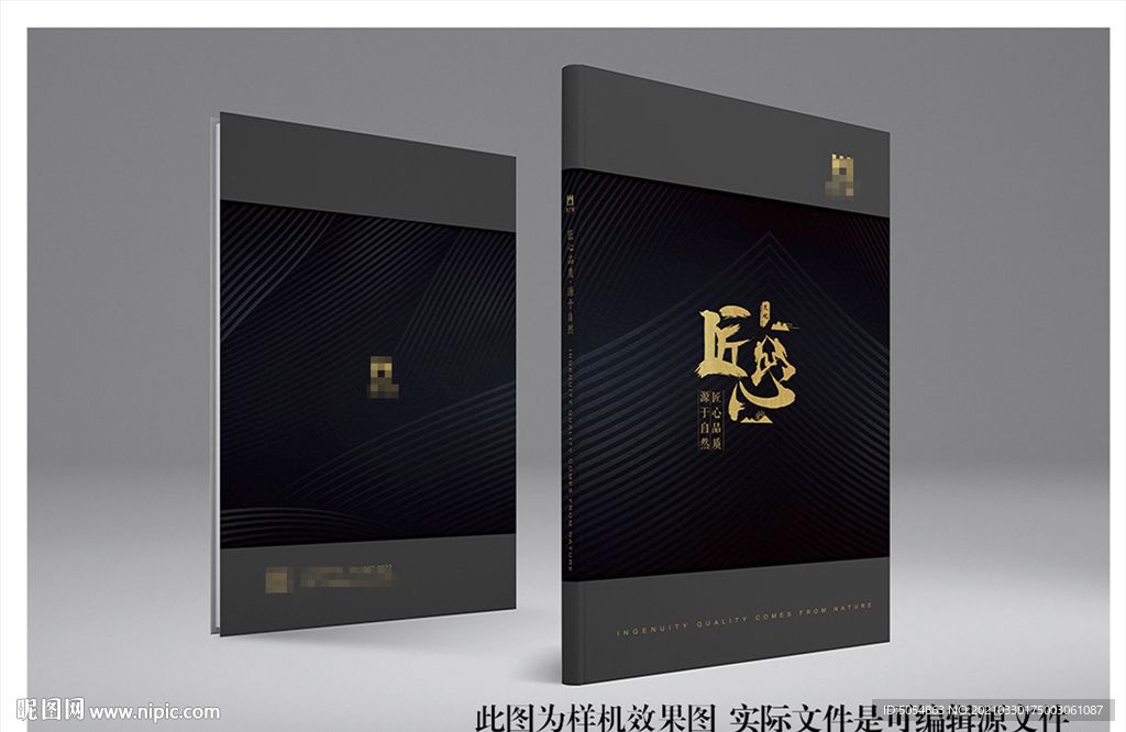 高端大气黑色轻奢黑金风格画册