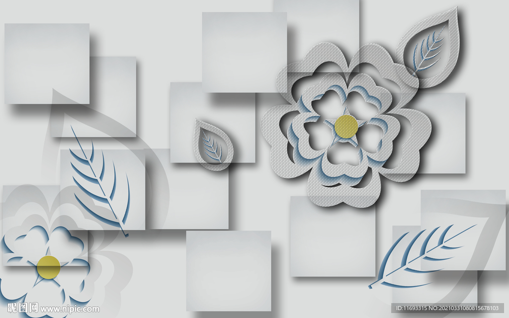 简约几何背景墙