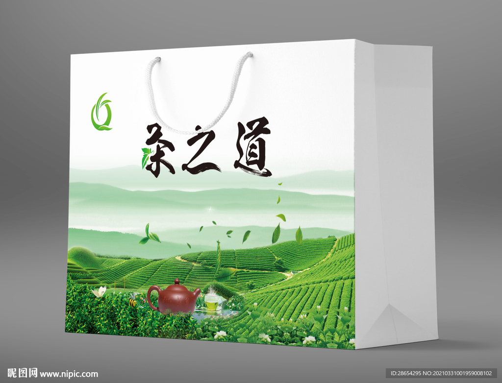 茶叶手提袋 平面图