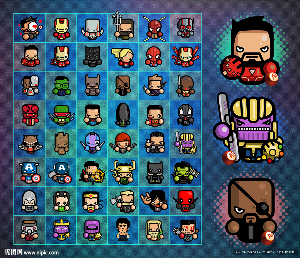 矢量萌版科幻漫画系列