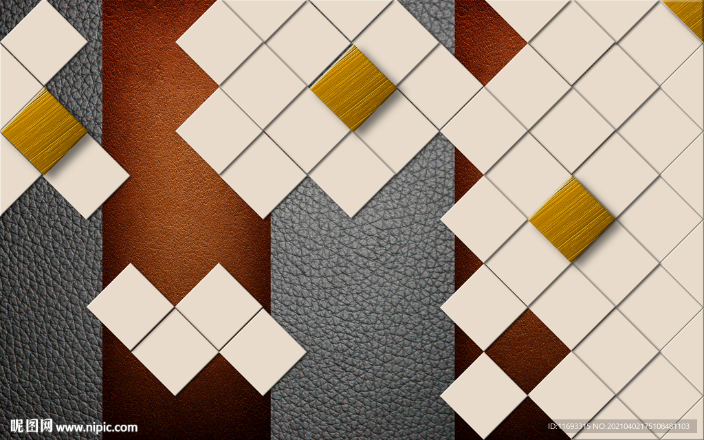 简约几何背景墙