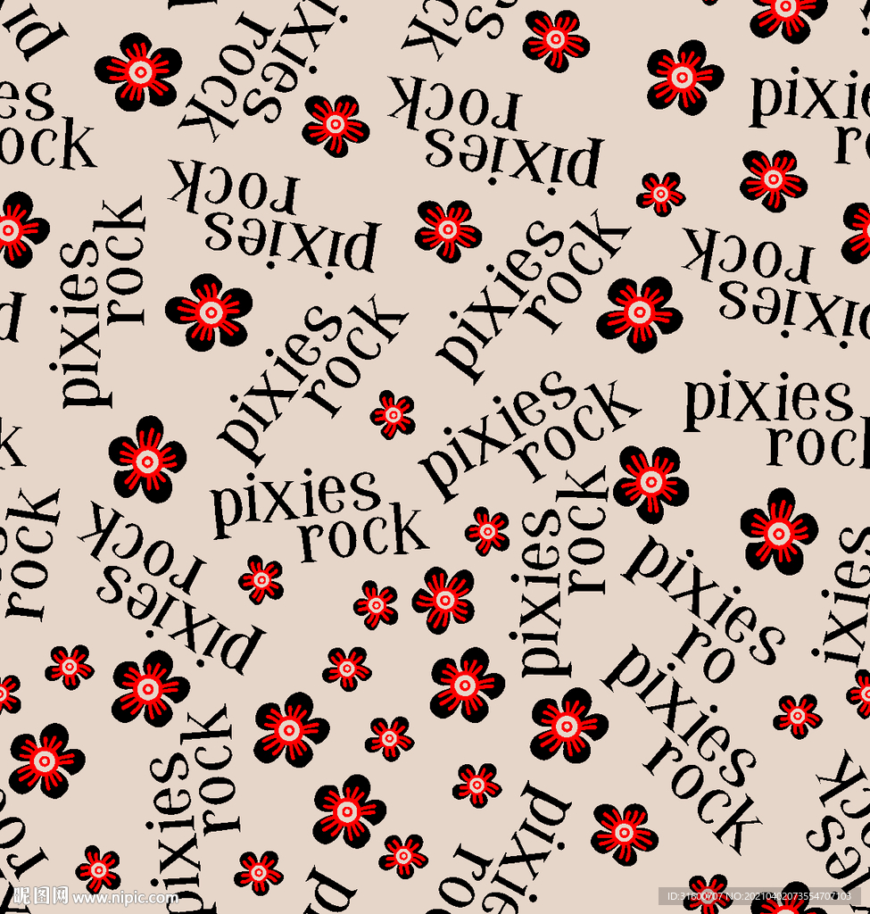 英文字母小碎花