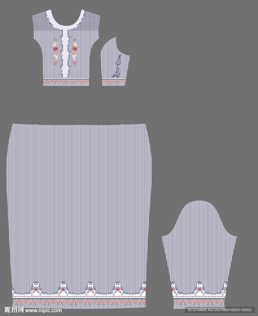 定位花 大牌 裁片