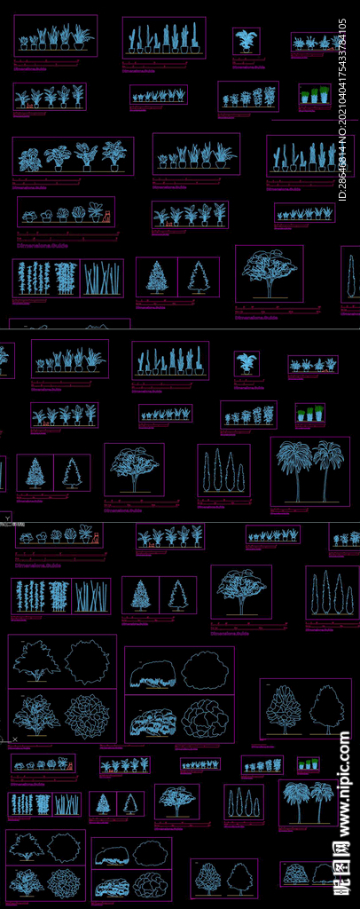 2021国外植物CAD图库