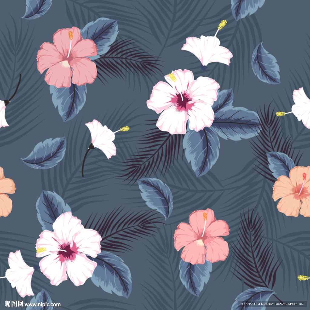 真丝印花 手绘花