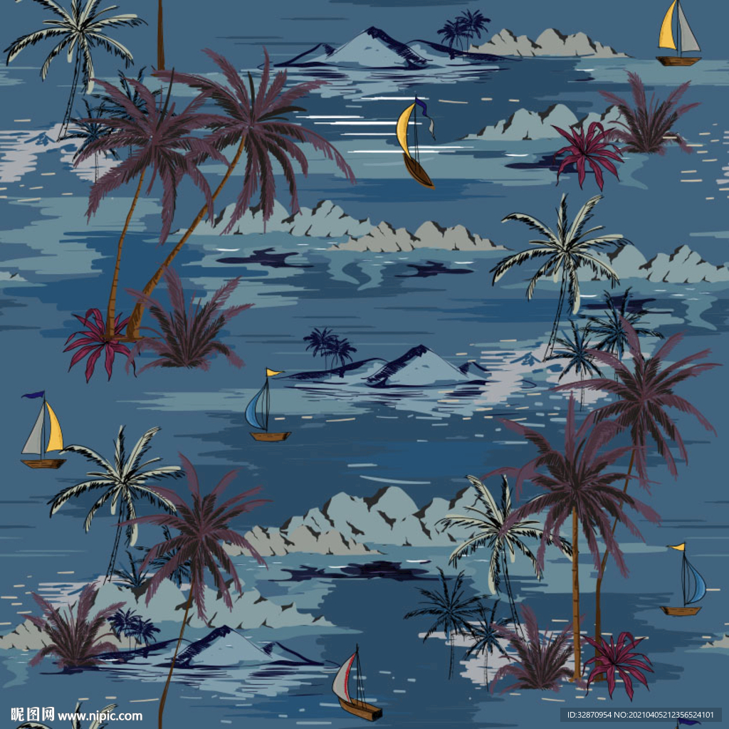 真丝印花 手绘花