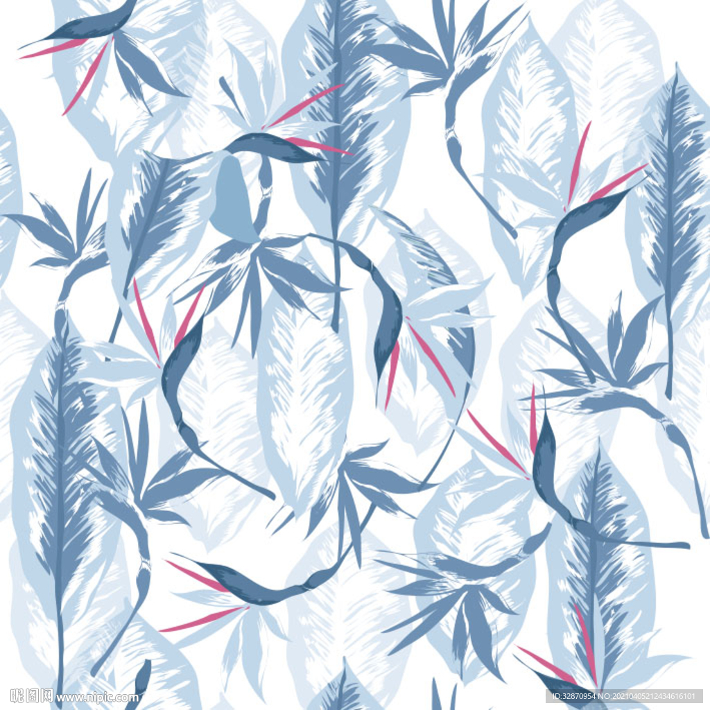 数码印花 手绘花