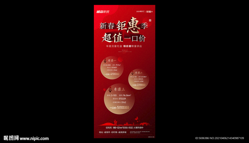 地产素材分层模版展板海报形象图