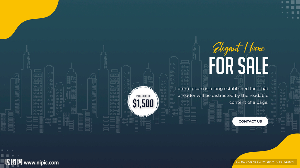 建筑房地产拼接优惠折扣横幅海报