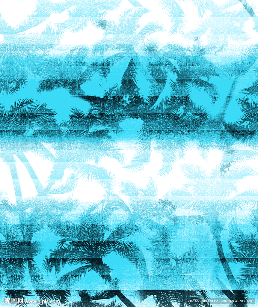 椰树  渐变 过渡