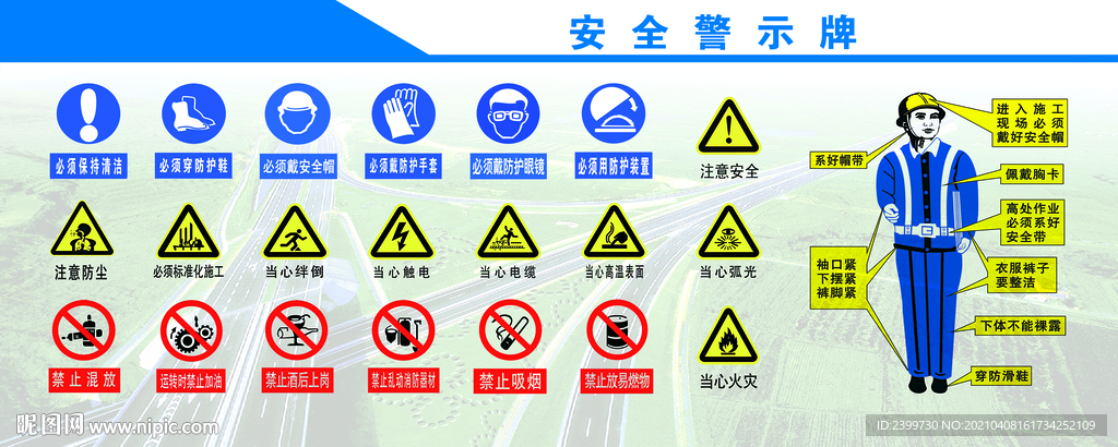 公路建筑工地安全标识标牌