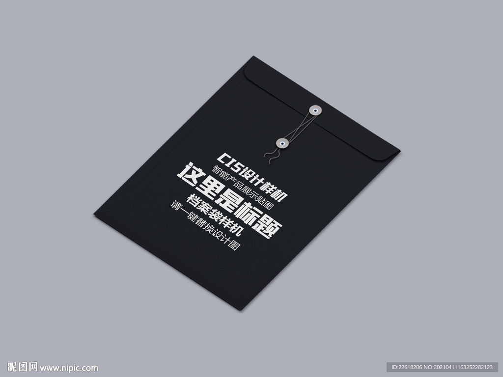 黑色文件袋样机