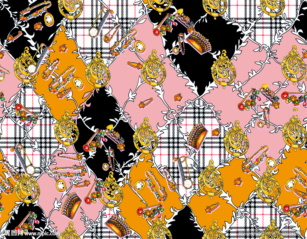 大牌花型 花纹 格子