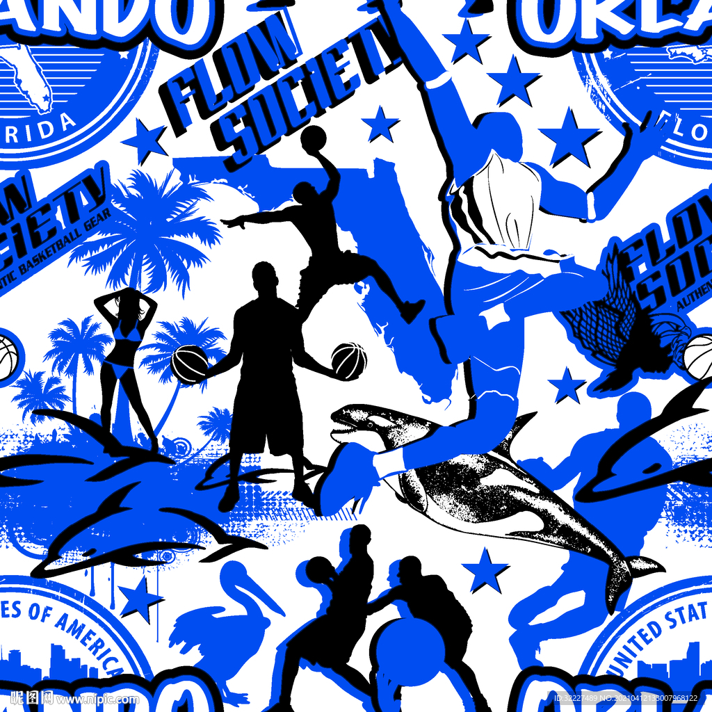 卡通 大牌 字母 几何