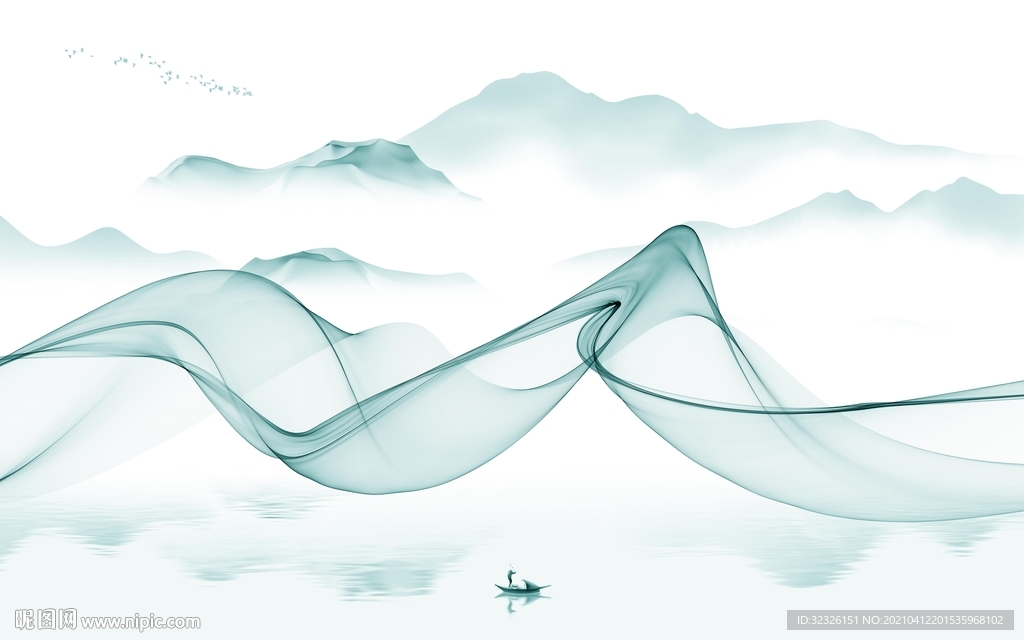 大气山水意境新画 TIF分层