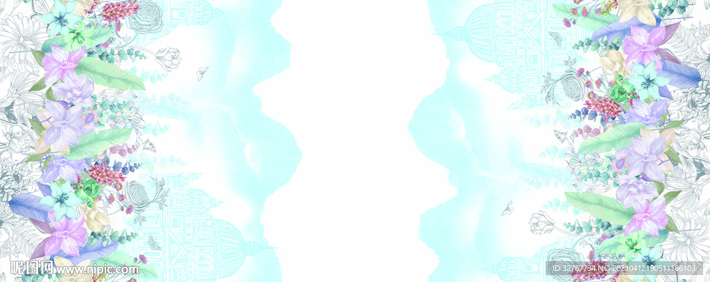 裙子 汉服 城堡 花