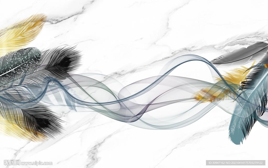 人气中式意境山水 TIF分层