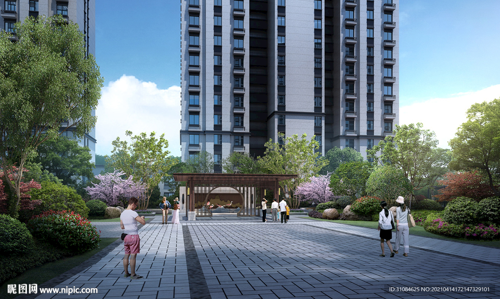 住宅效果图景观效果图小区效果图