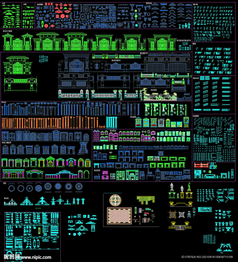 欧式石材造型图库