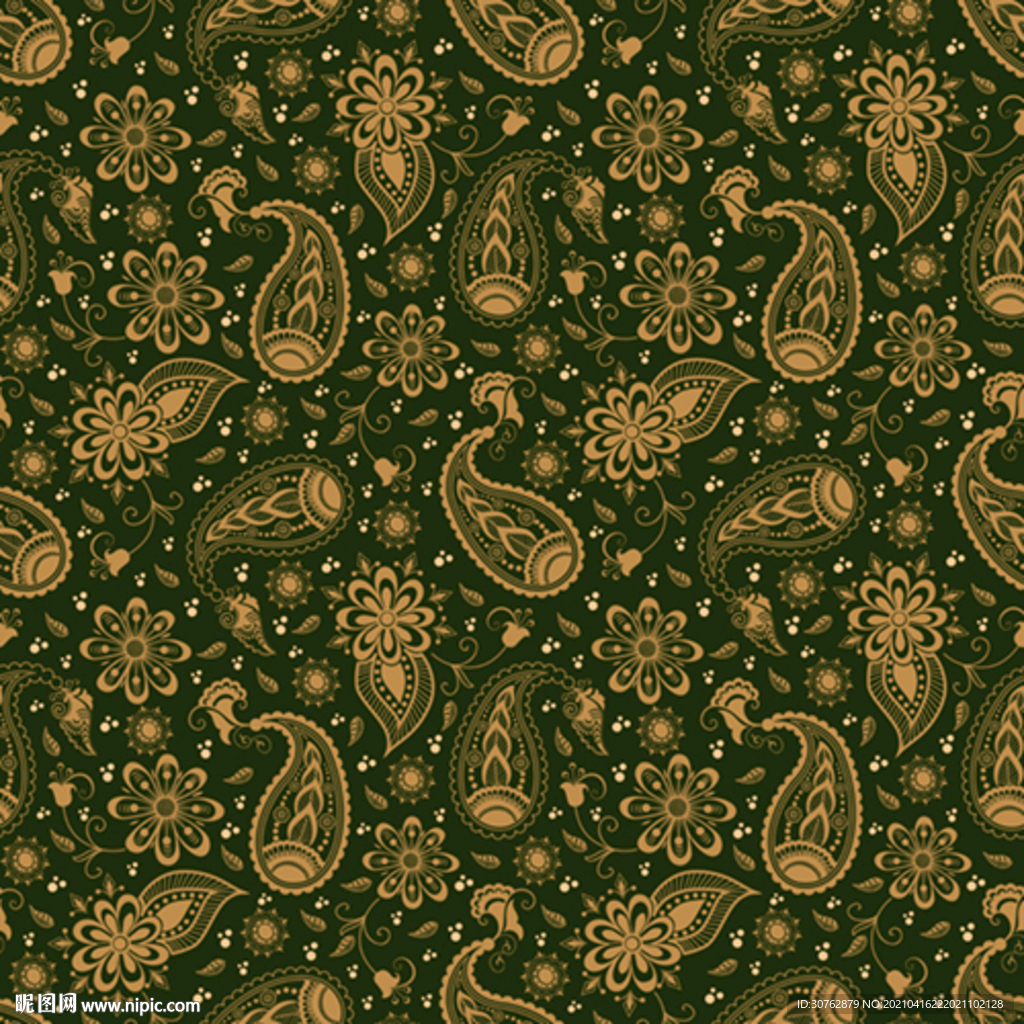 大牌数码印花服装方巾花型图案