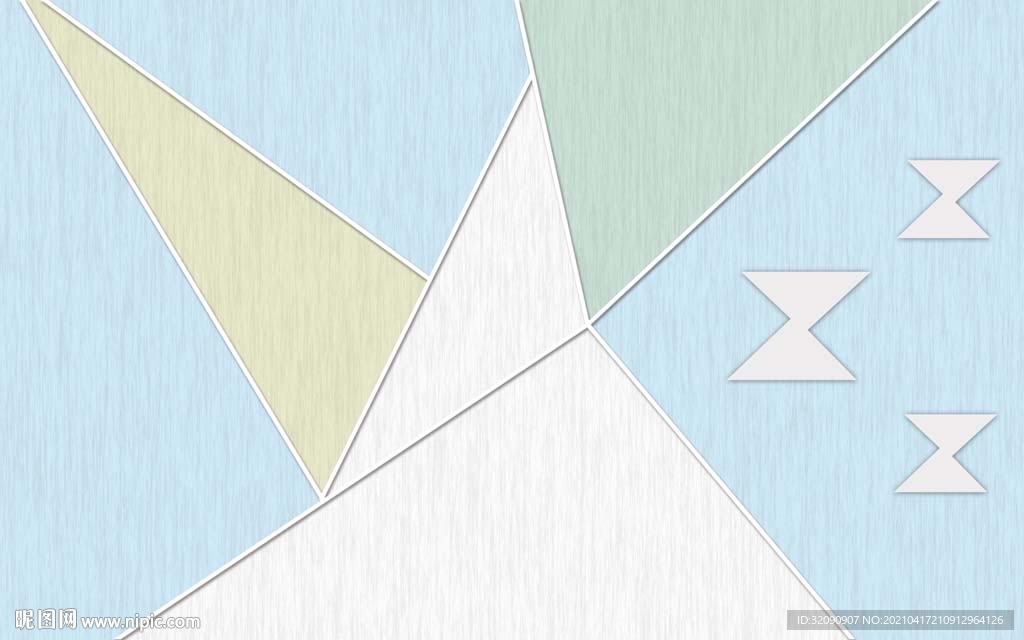 抽象几何图形线条背景墙