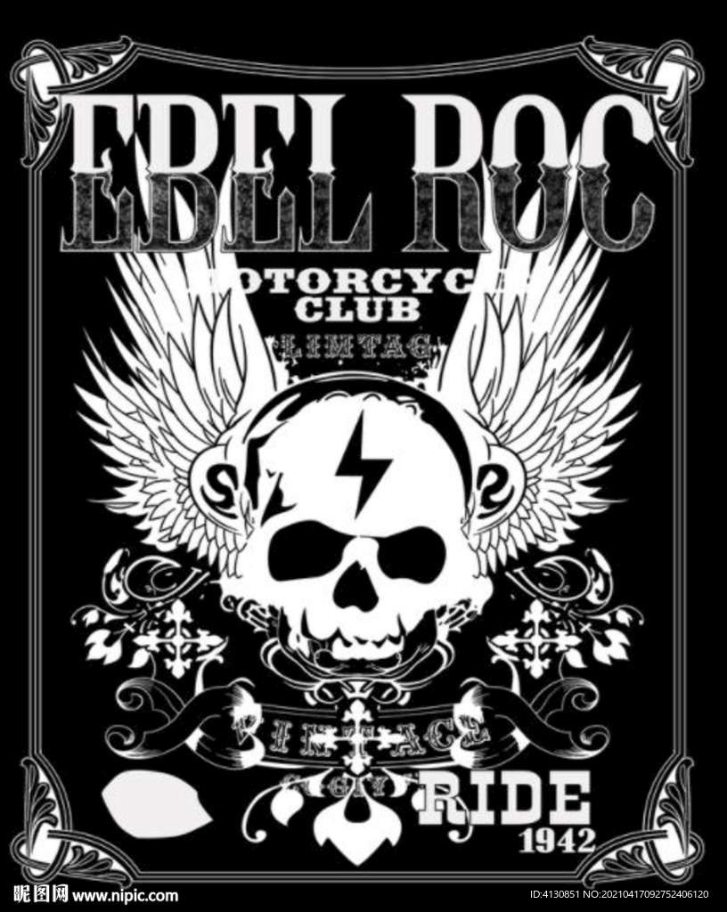 大牌 男装设计 T恤 骷髅头