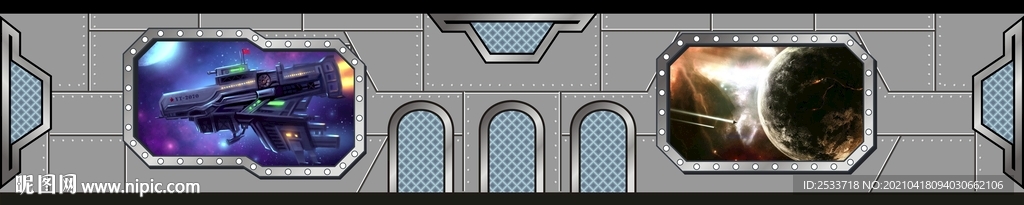 太空科技墙纸背景