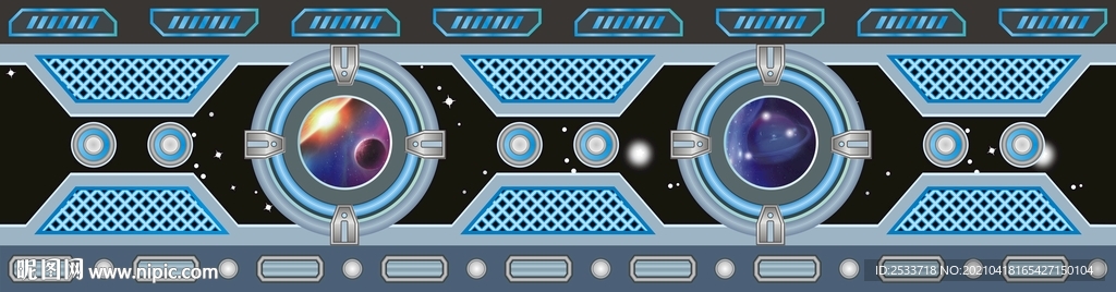 太空科技墙纸背景