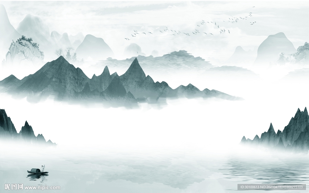 新款客厅背景墙画 TIF分层