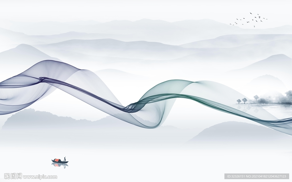 新款 山水新背景墙 TIF分层