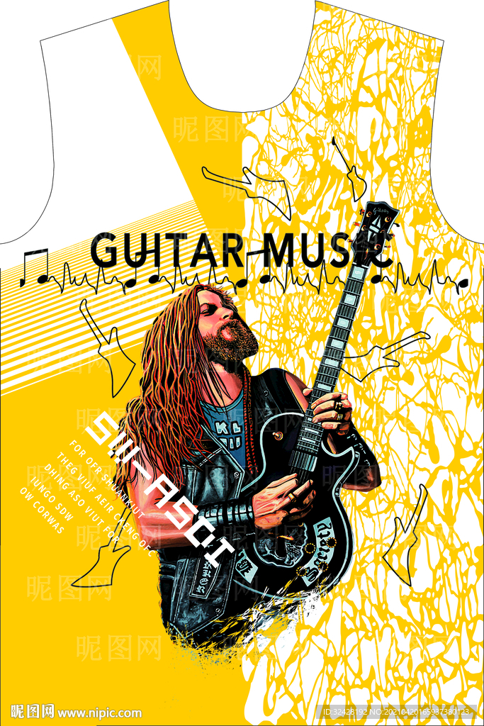 大牌男装印花 分层