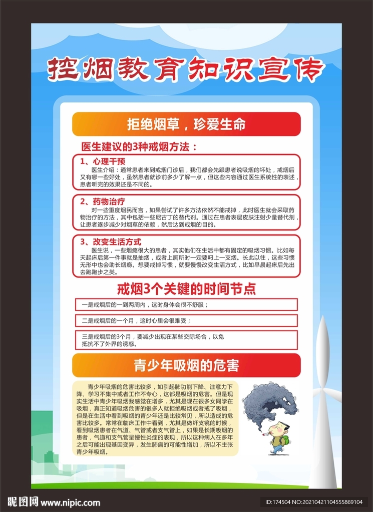 控烟教育知识宣传