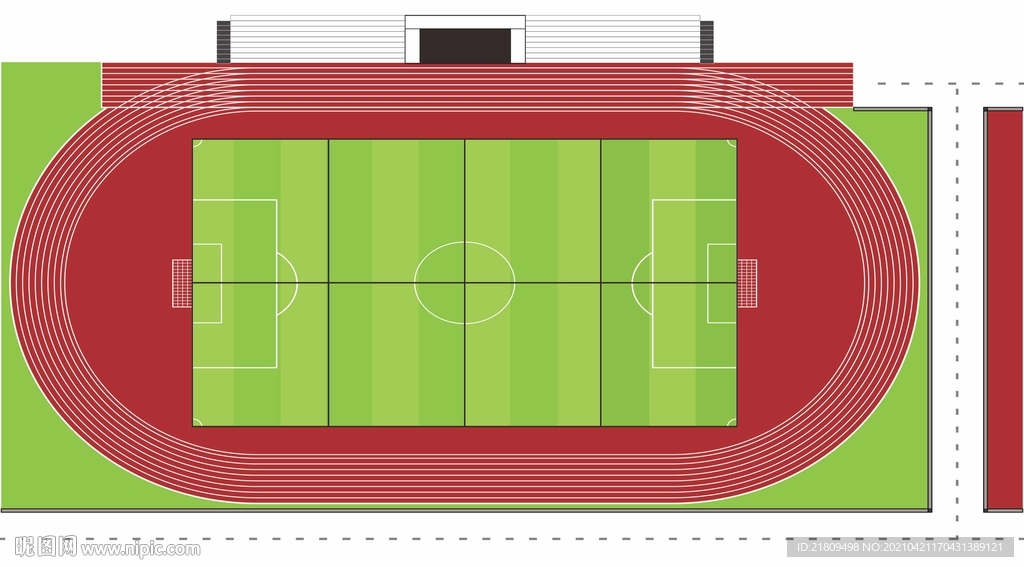 学校操场平面图