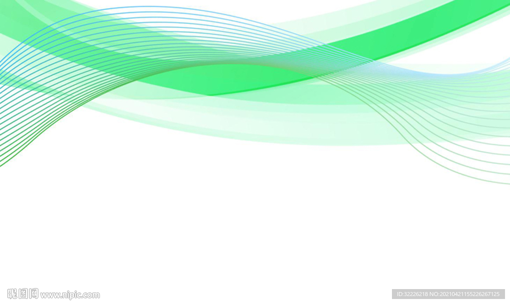 绿色线条
