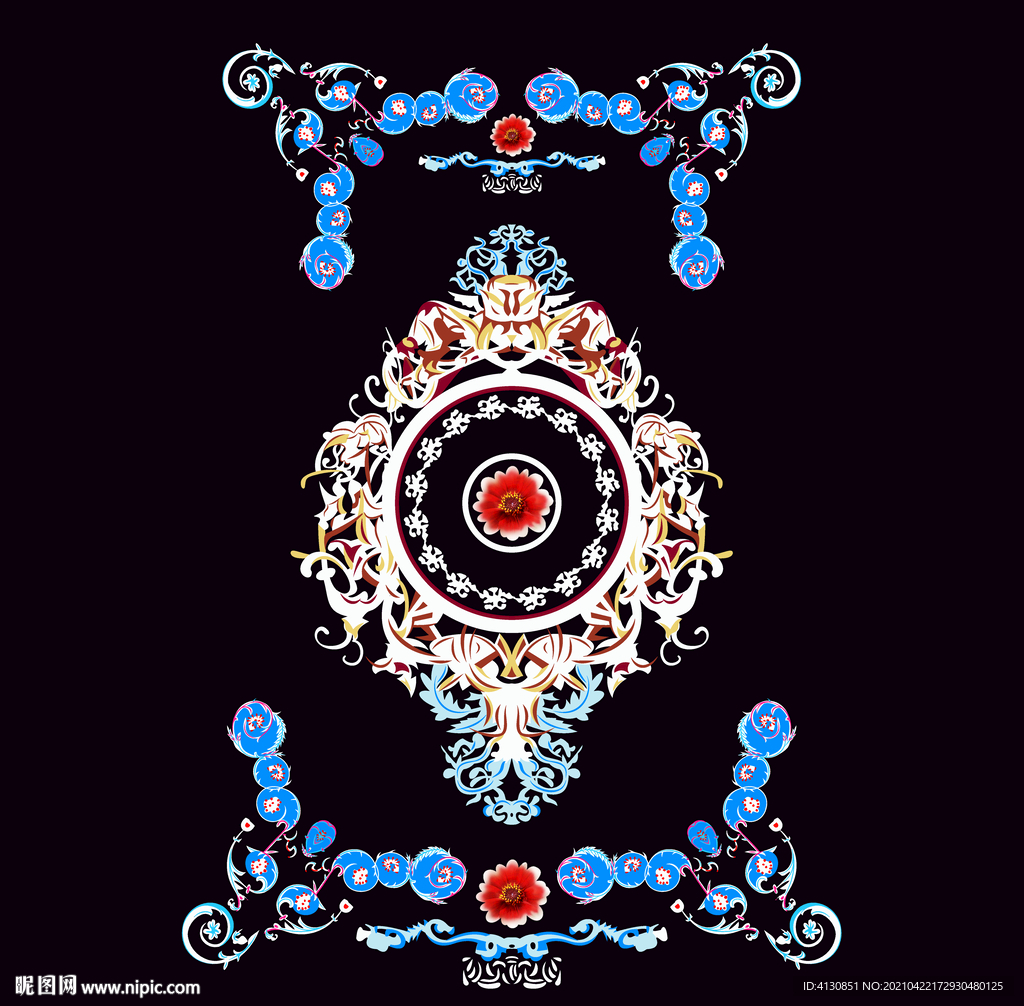 大牌 男装图案  数码印花 面