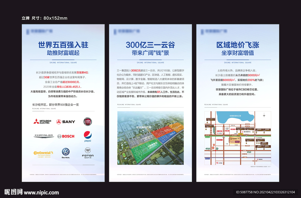 地产展板