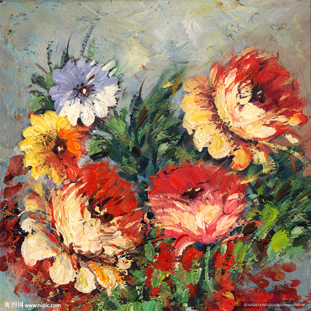 花卉油画